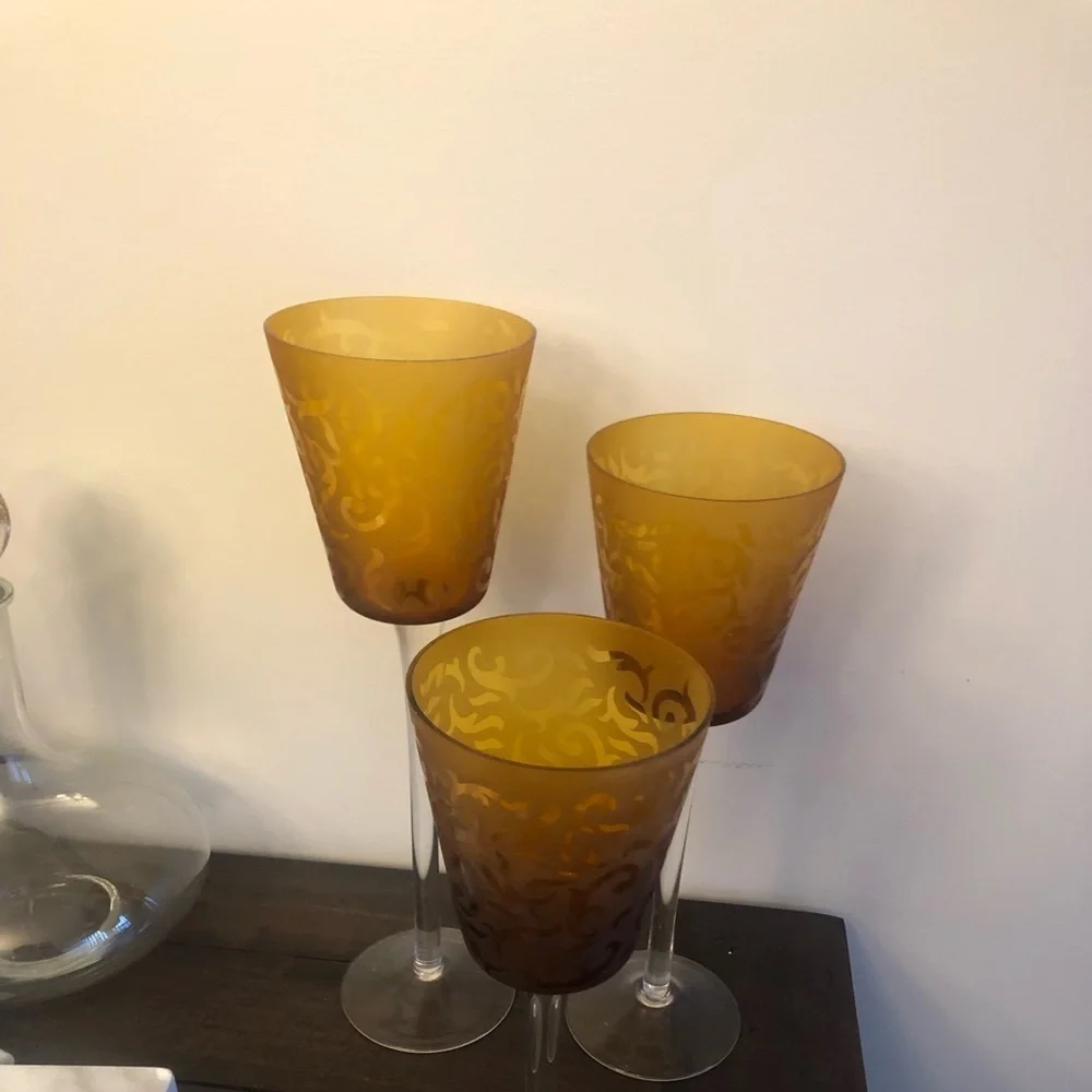 Gold Goblet candleholders